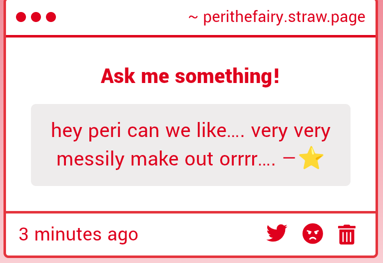 Perithefairy23's tweet photo. Oh.. oh my...
😳😳😳
If you'd like to- I mean- ahem. YES https://t.co/6n9jz8Kom1