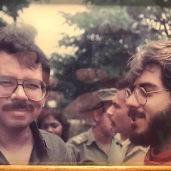 This photo was taken in 1988 when I first met Daniel. I have stayed firmly with the Sandinista Revolution since then and will till the day I die.  ❤️🖤Viva #FSLN!  Viva #Nicaragua!