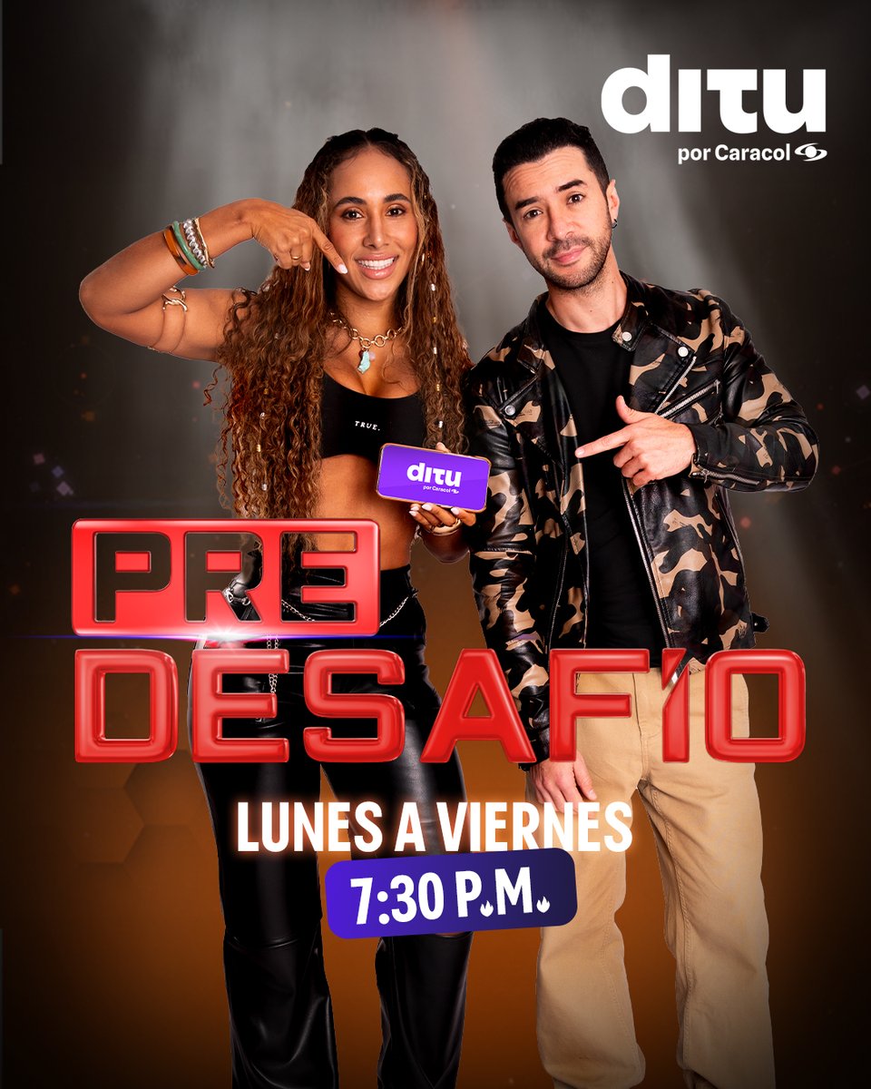 Ditu_Tv's tweet photo. 🔴EN VIVO | Conéctate al #PreDesafíoEnDitu y no te pierdas el análisis del #DesafíoDelSigloXXI junto a #Guajira y Esteban 🔥
 
📲 Entra aquí 👉https://t.co/iKU1yF3UBB
 
#dituApp #ElDesafíoDelSiglo #RealityEnDitu. https://t.co/1N3lhRQhIB
