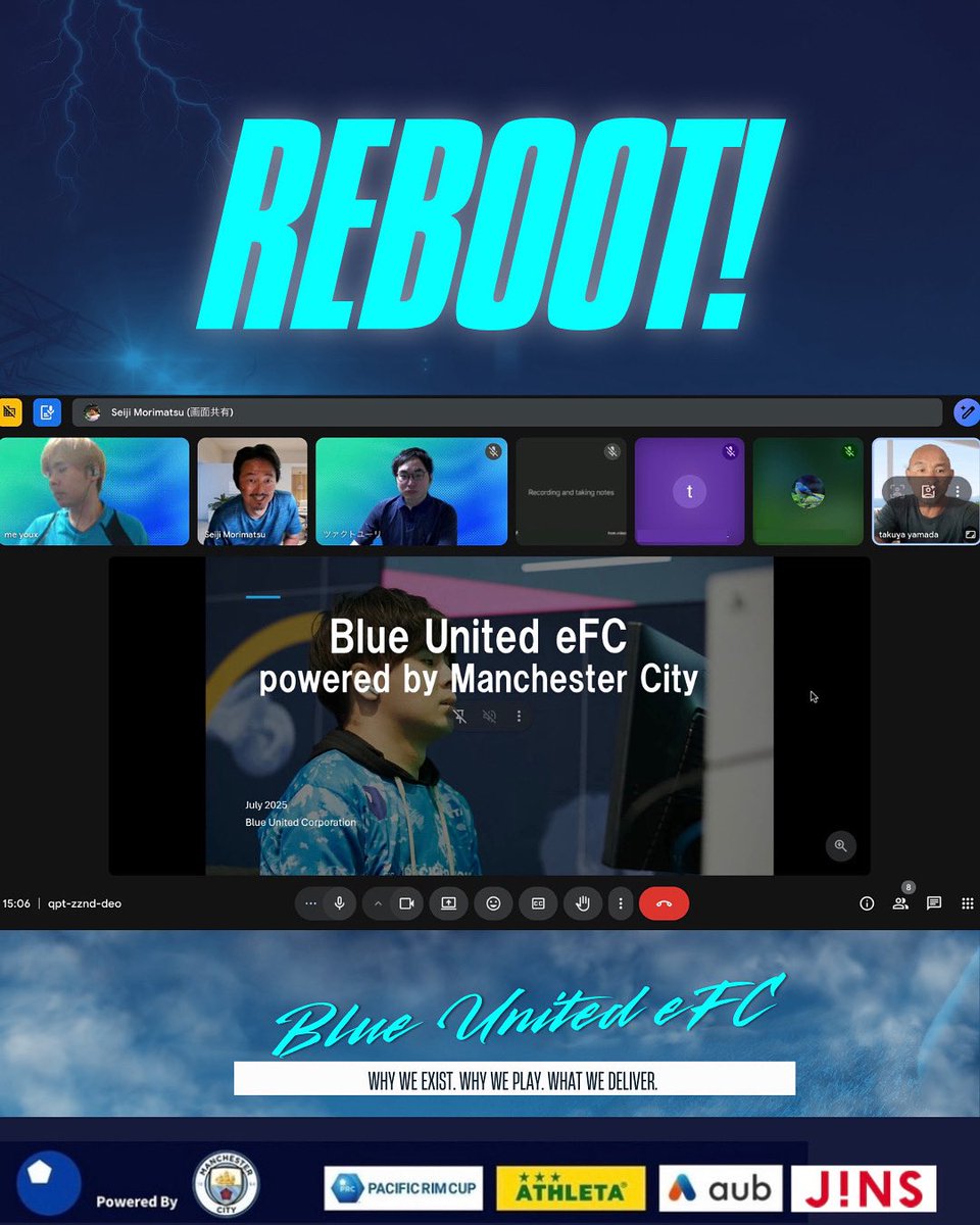 We reaffirmed the purpose, value, and goals of our pro club 💬 with GM Takuya Yamada, Blue United staff, and all players.
Our vision: 🌏 to become Asia’s leading club by expanding Sports × Global × Digital Platforms ⚽️ beyond esports!

#esports #SportsBusiness #Global #Digital