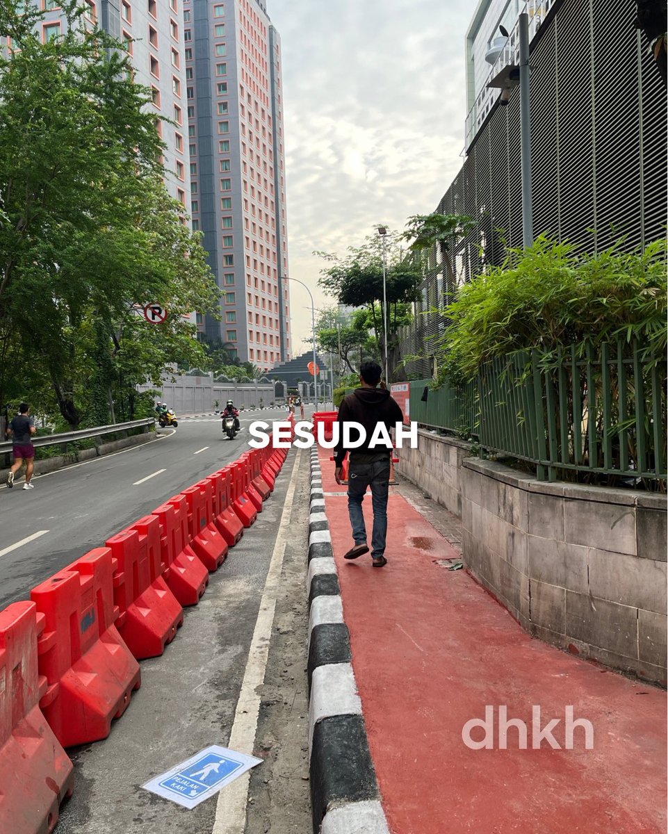 Trotoar di belakang Grand Indonesia yang dipangkas sudah “gondrong” lagi #dhkh