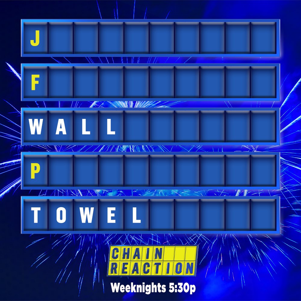 GameShowNetwork's tweet image. Happy #FourthofJuly! We hope you have a wonderful holiday! 🎆

#ChainReaction with Dylan Lane, Weeknights at 5:30p