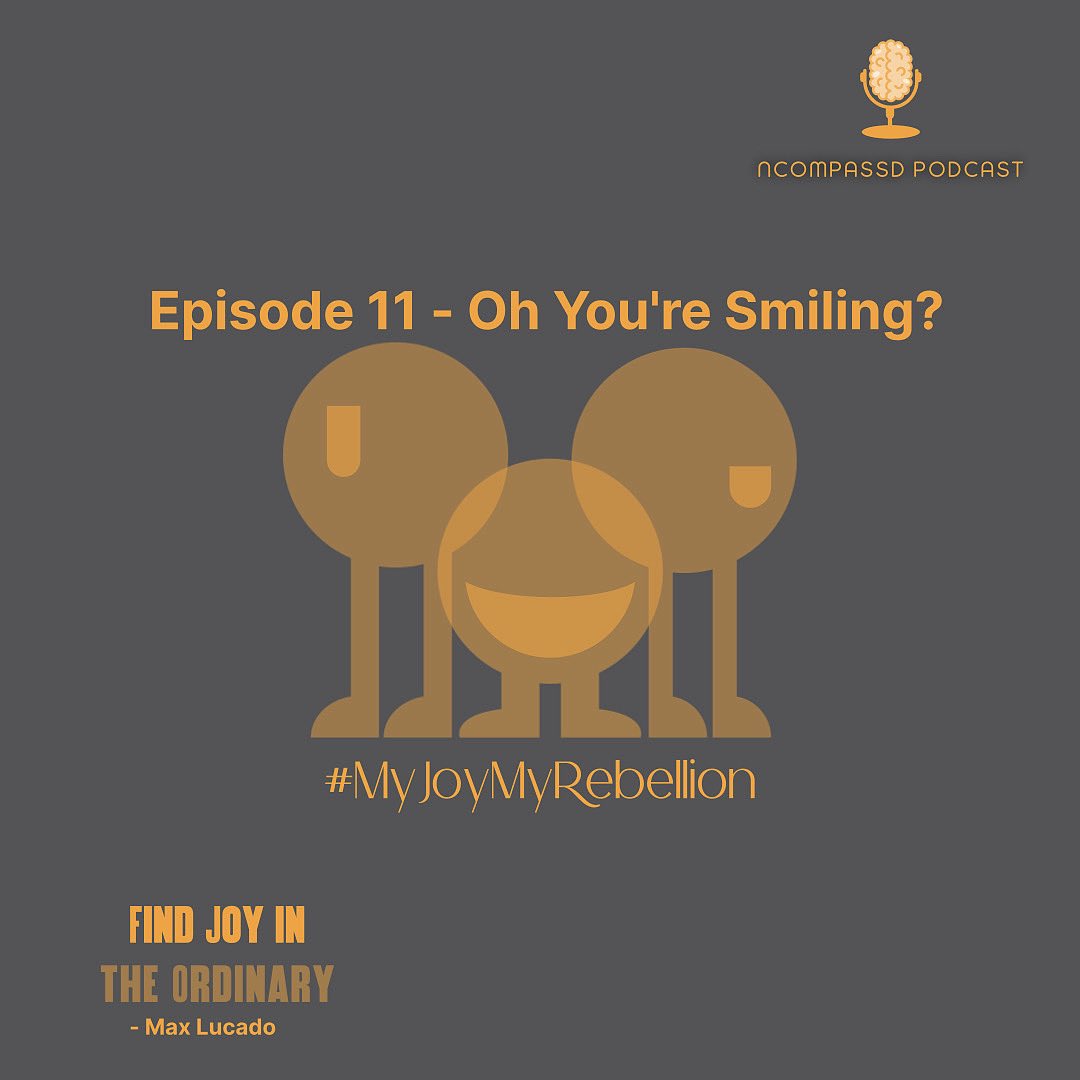 Episode 11 is pushing a smile #MyJoyMyRebellion 

linktr.ee/ncompassdpod?u…