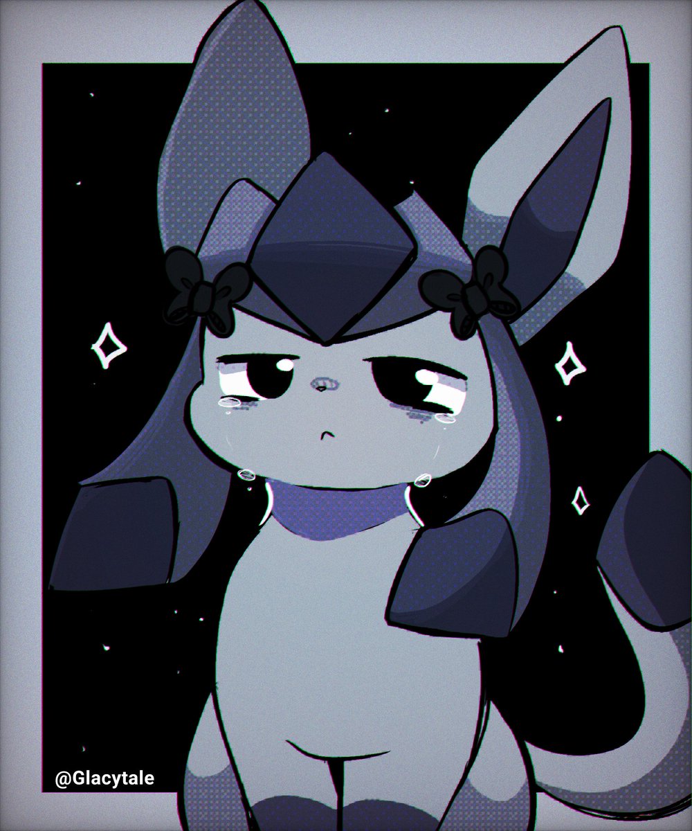 Eclas.. the sad Glace :( 
Artfight attack 2!