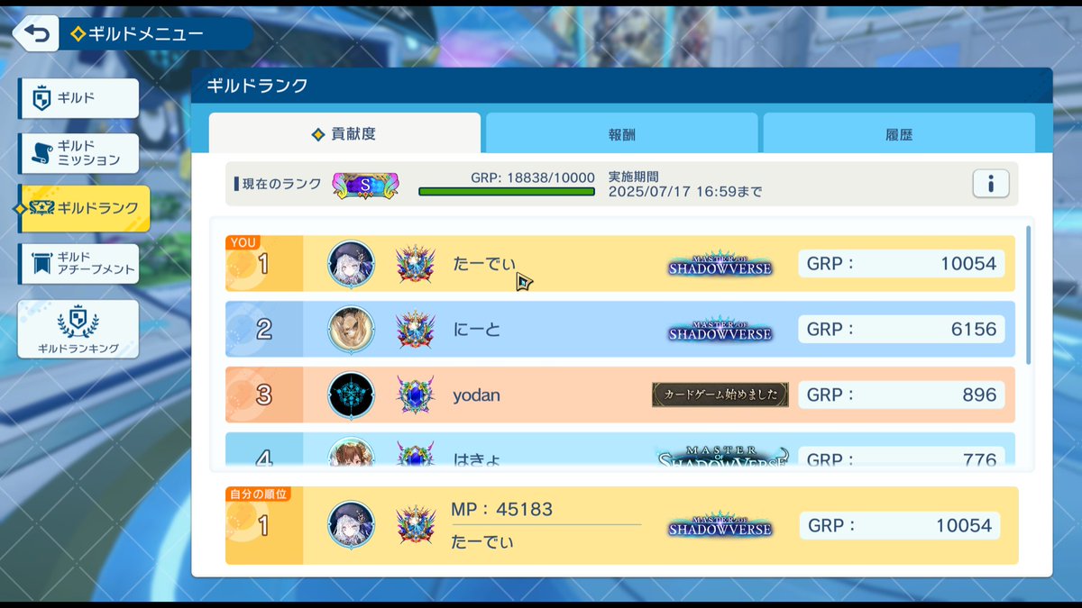 貢献度1万