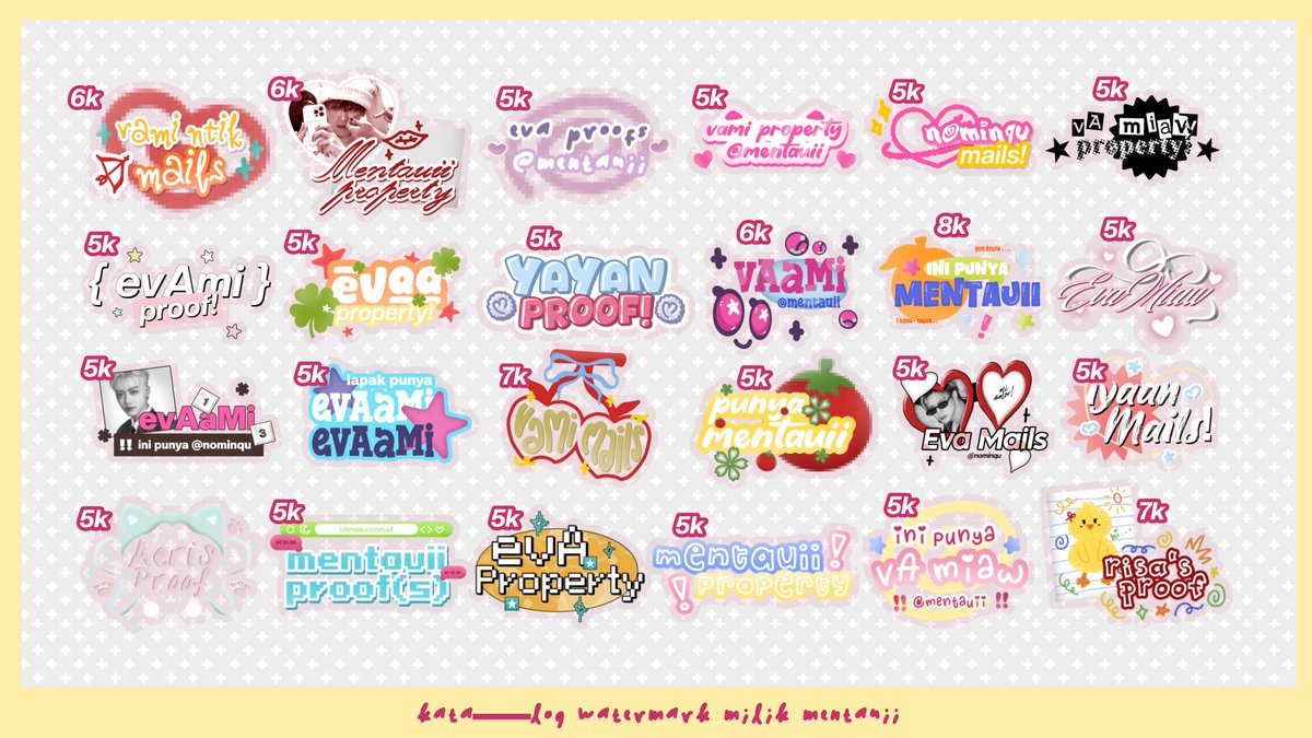 mentauii's tweet image. open yaa
wm commission range 5k—25k
custom start 15k !

jasa edit watermark fancam sticker testi proof mails #zonauang