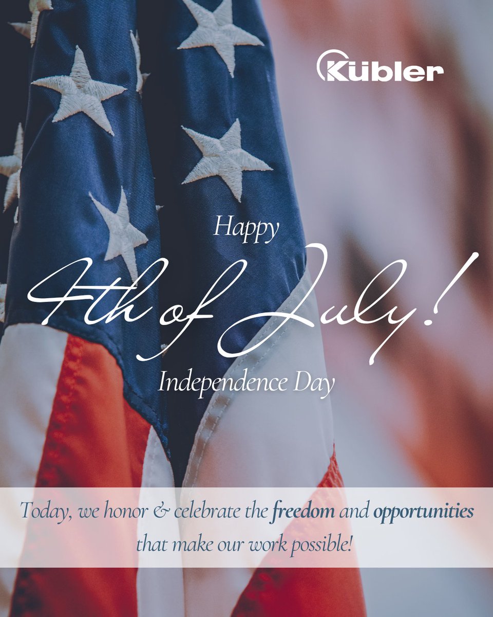 Happy 4th of July from the Kuebler Team!  

In celebration of Independence Day, our office will be closed Friday, July 4th. We wish everyone a blessed and safe holiday as you enjoy time with family and friends.

Thank you for your partnership and support. Have a wonderful 4th!