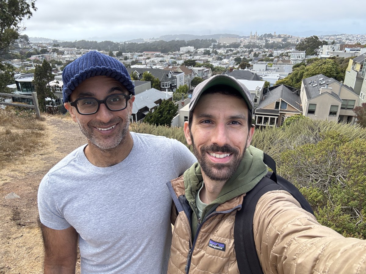 Stammy's tweet image. hiking and catching up with @superamit. talking ai, startups and design