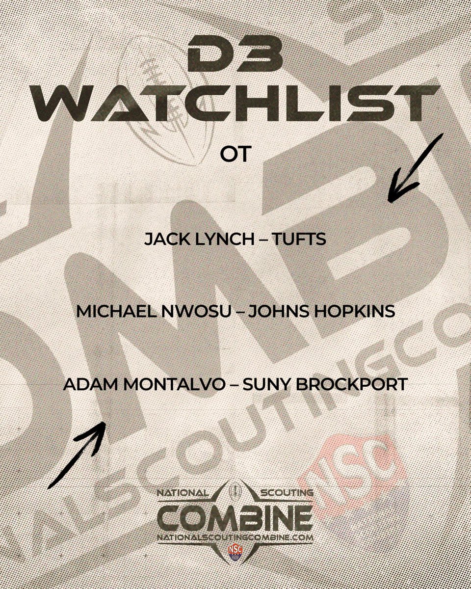 D3 Watchlist Week 4 🔥
Only six months until we are back at <a href="/PCSCNaples/">Paradise Coast Sports Complex</a> and <a href="/GreatWolfLodge/">Great Wolf Lodge</a> 
We want to see YOU there! 🏝️ 

<a href="/TylerJackLynch1/">Tyler “Jack” Lynch</a> 
<a href="/MikeNwosu4/">Mike Nwosu</a>
<a href="/Adam10174/">Adam Montalvo</a>

#NSC2026 #Florida #D3