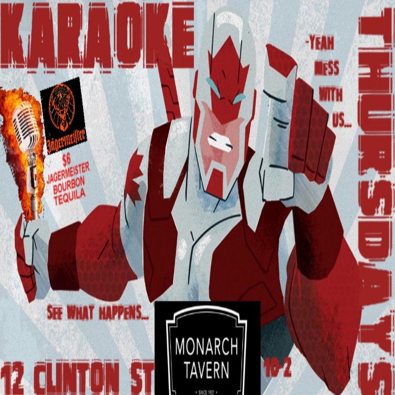savage7's tweet photo. THURSDAYTHURSDAYTHURSDAY!!!
CAN-CON!!!@ MONARCH KARAOKE!!!
Monarch Thursday Karaoke w/COME EARLY!!!
$6 Tequila/Bourbon/Jaager
is yur reward!!!
12 Clinton St. 10-2

#steveokaraoke #monarchkaraoke #jagermeister #jagerkaraoke #thursdaykaraoke

https://t.co/ntkol9I3Fy

520741 https://t.co/VYYJ7twZuu