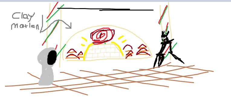 OtherworldRue's tweet image. I just woke up from a nap where i was playing deltarune chapter 5 and i quickly drew what i saw in my dream on ms paint