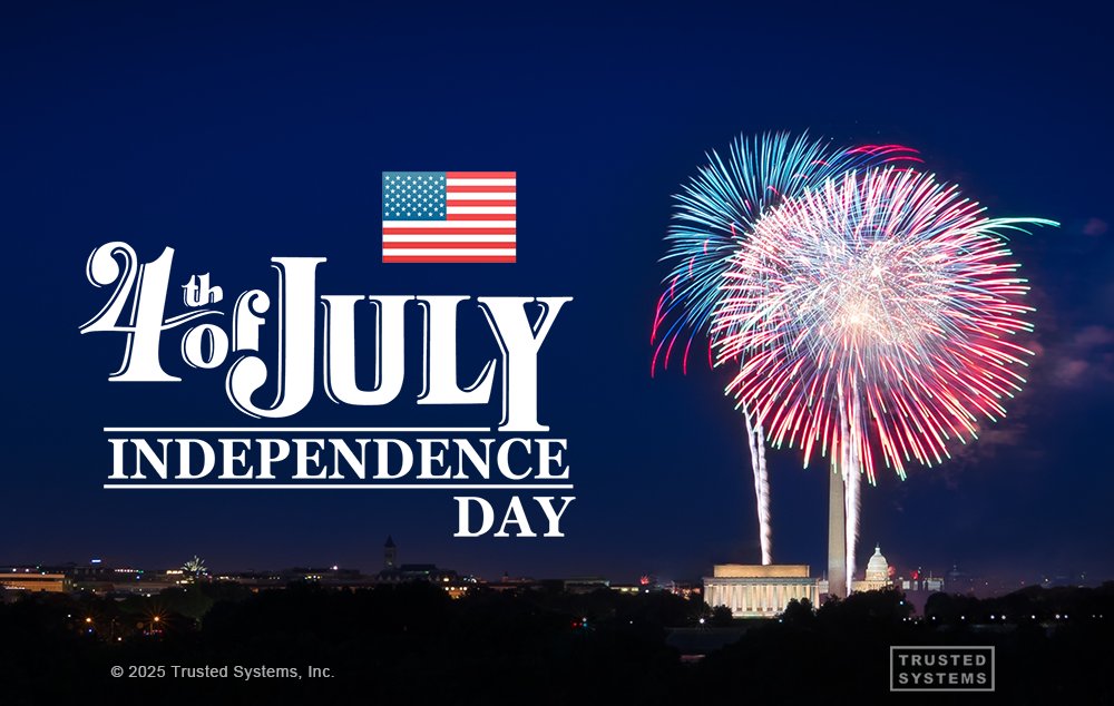 Trusted_Systems's tweet photo. As America celebrates another 4th of July, we honor the enduring pursuit of freedom, and those who safeguard it — from the signers of the Declaration to the stewards of national security today. #IndependenceDay #FourthOfJuly #ProudToBeAnAmerican https://t.co/WgOPTdg3AM