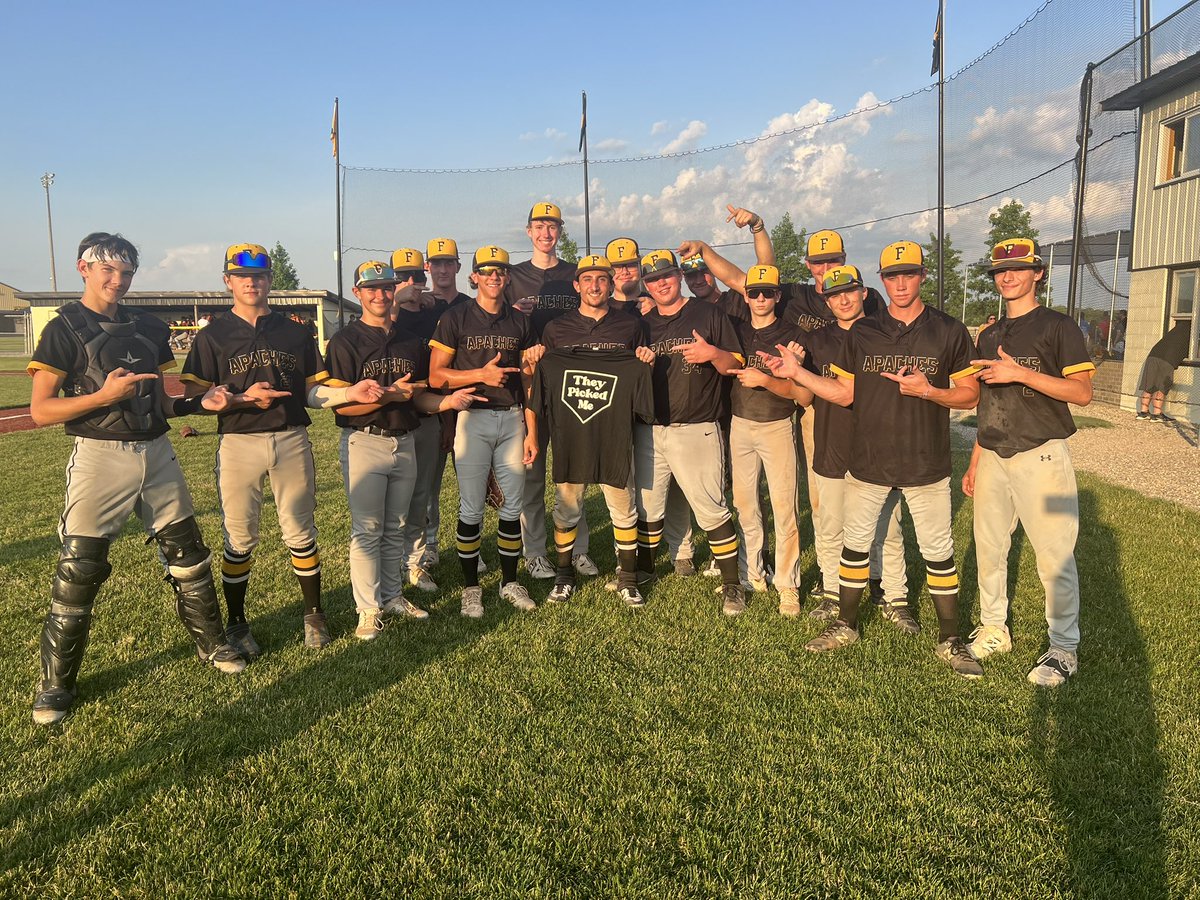 Fairview High School Baseball (@apachebaseball7) on Twitter photo ACME District 7 Semi-Final
⚾️Fairview 6
⚾️Edgerton 3
Gavin Garza #TheyPickedMe
1/2, 1 RBI, 2 walks and outstanding plays in centerfield!
Fairview will play Montpelier in the District Finals on Saturday at Noon
<a href="/AcmeCongress/">ACME Baseball</a> ACME District 7 Semi-Final
⚾️Fairview 6
⚾️Edgerton 3
Gavin Garza #TheyPickedMe
1/2, 1 RBI, 2 walks and outstanding plays in centerfield!
Fairview will play Montpelier in the District Finals on Saturday at Noon
<a href="/AcmeCongress/">ACME Baseball</a>