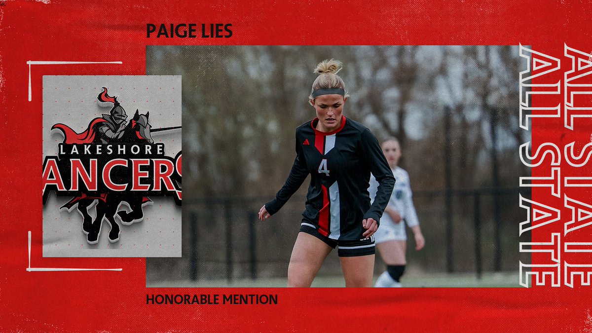 Congratulations to Paige Lies on being All State Honorable Mention!