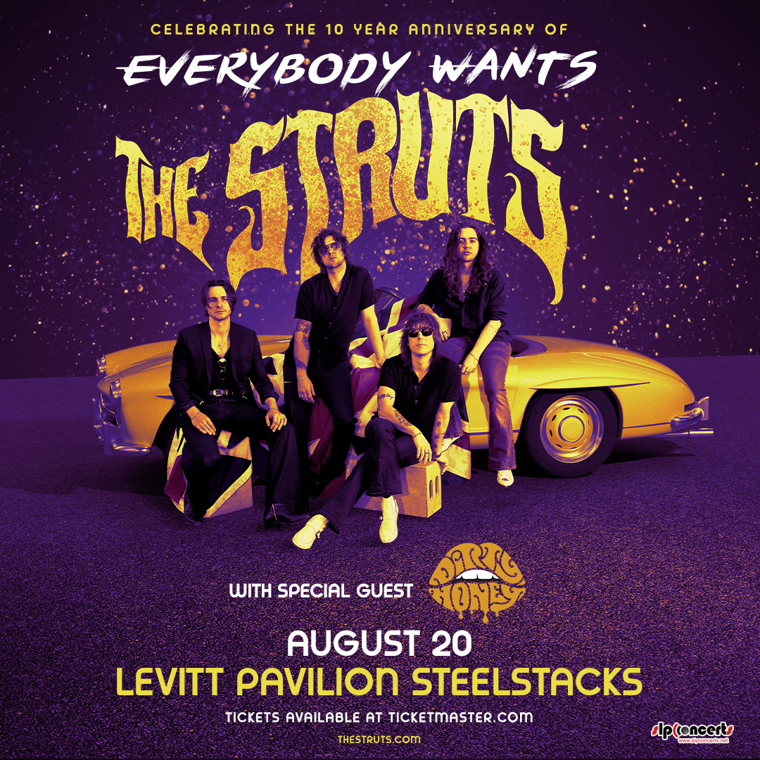 Celebrating the 10 year anniversary of Everybody Wants – THE STRUTS, here at SteelStacks on August 20th!!!

Get 🎟️today👉brnw.ch/21wTT7J