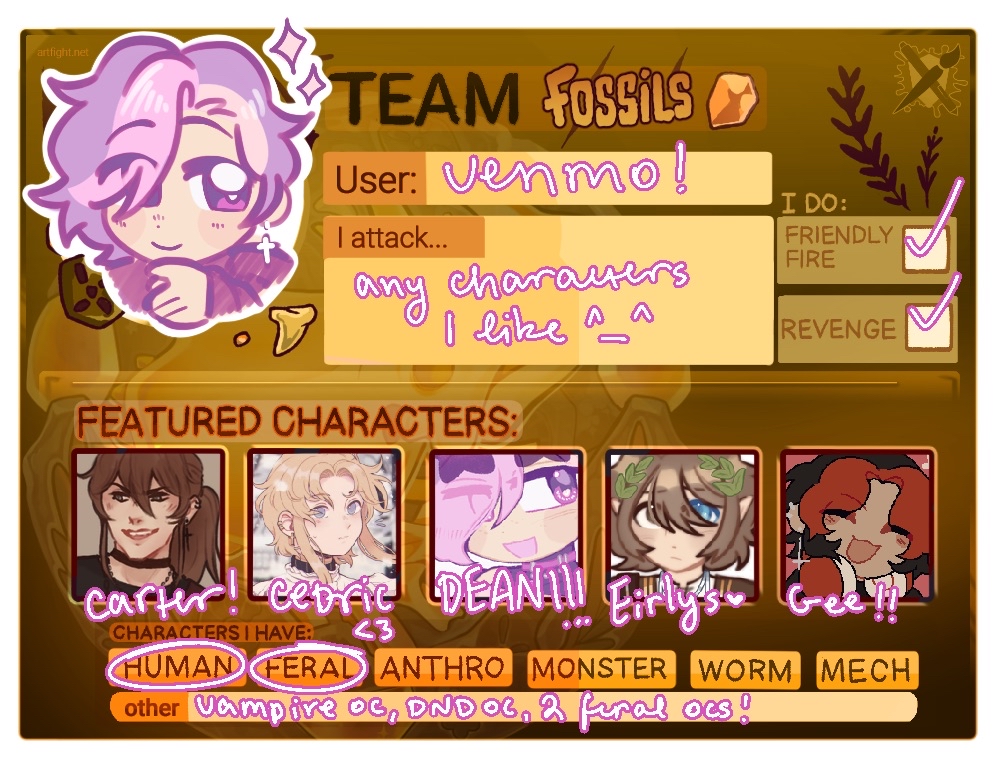 hxneysunsets's tweet photo. artfight 2025 art thread 💥💥

also redid my card because i want happy w the other one :]
https://t.co/7usjLTlfGH https://t.co/uwE68Jkjwi