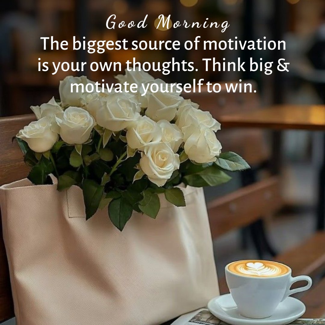 Believing in ones ability to succeed &amp; a positive outlook, is the reason why people take action &amp; achieve their goals. Positive self-talk &amp; visualizing success is very important for staying motivated. The way you think about yourself, significantly impacts your outcomes.😊🙏🙏