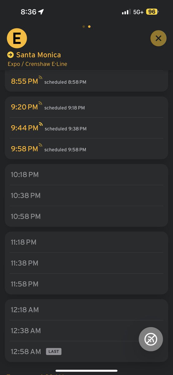 multimodalLA's tweet photo. Taking @metrolosangeles to LAX to catch a flight!

One suggestion though… adjust the K/C line schedules so that the K line doesn’t depart exactly at the same time the E is scheduled to arrive. The wait for the K Line is longer than the ride itself which is scheduled for 17 min! https://t.co/ITPJ8iZGWW