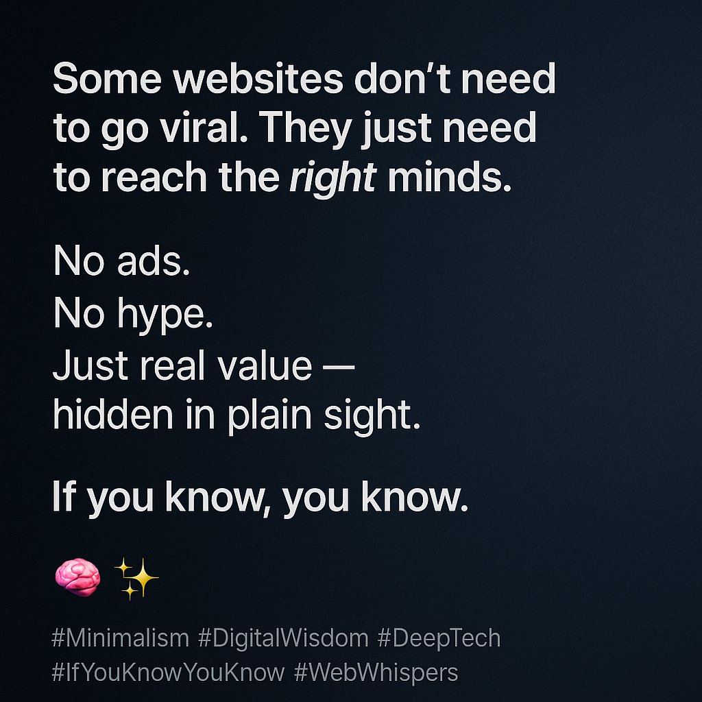 srabonx69's tweet image. Not everything loud is valuable.
Some things are silent… and powerful. 💡🖤

No spotlight needed.
Only the right eyes to see it.

#RareFind #HiddenGems #TrueValue #QuietPower #ThinkDifferent