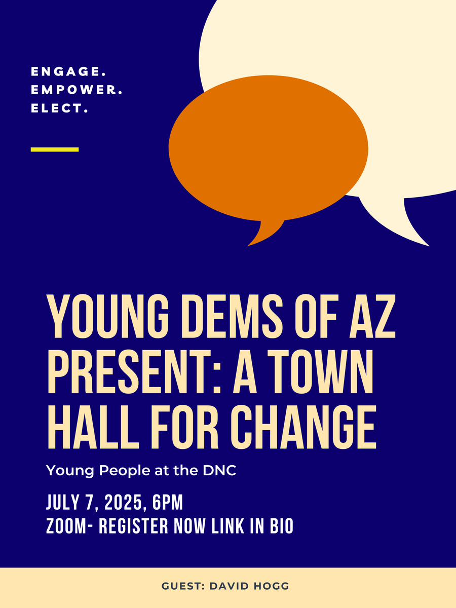 Join YDAZ next week. 
Engage. Empower. Elect.