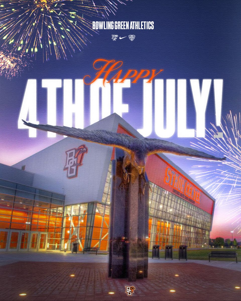 𝙃𝙖𝙥𝙥𝙮 𝙁𝙤𝙪𝙧𝙩𝙝 𝙤𝙛 𝙅𝙪𝙡𝙮 from BGSU Athletics! 🇺🇸🎆