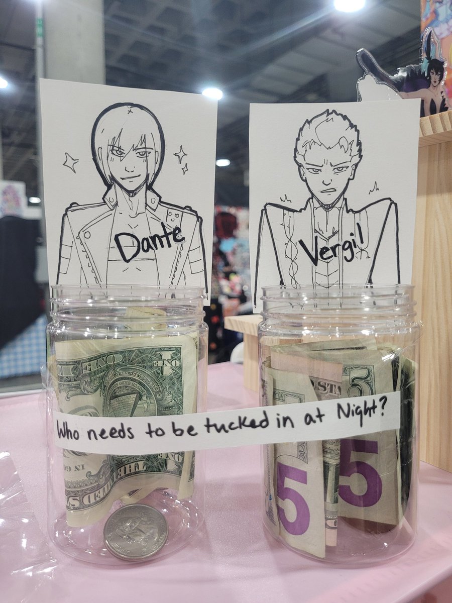 Vergil won todays question, who needs to be tucked in at night. We will see who will be taken to prom more tomorrow!
 Stay tuned! #AnimeExpo2025