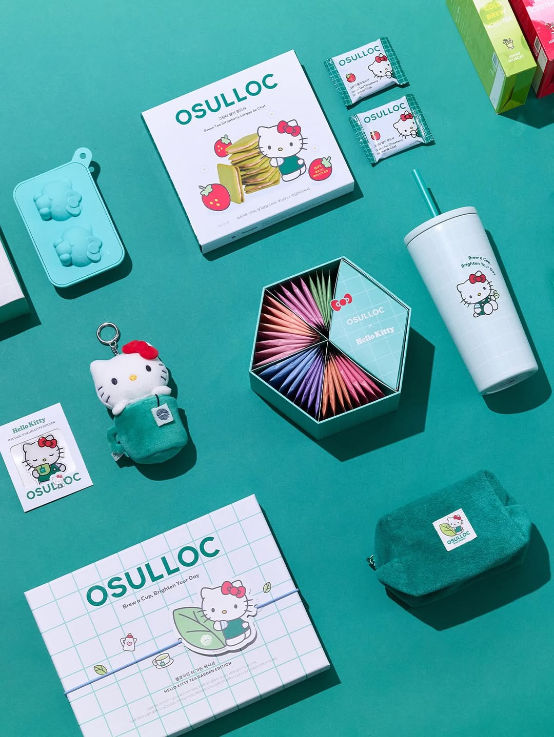 【希少】韓国　オソルロク　ハローキティ　ティータイムエディション Qoo10] オスロック [OsullocXハローキティ]ティータ : 食品