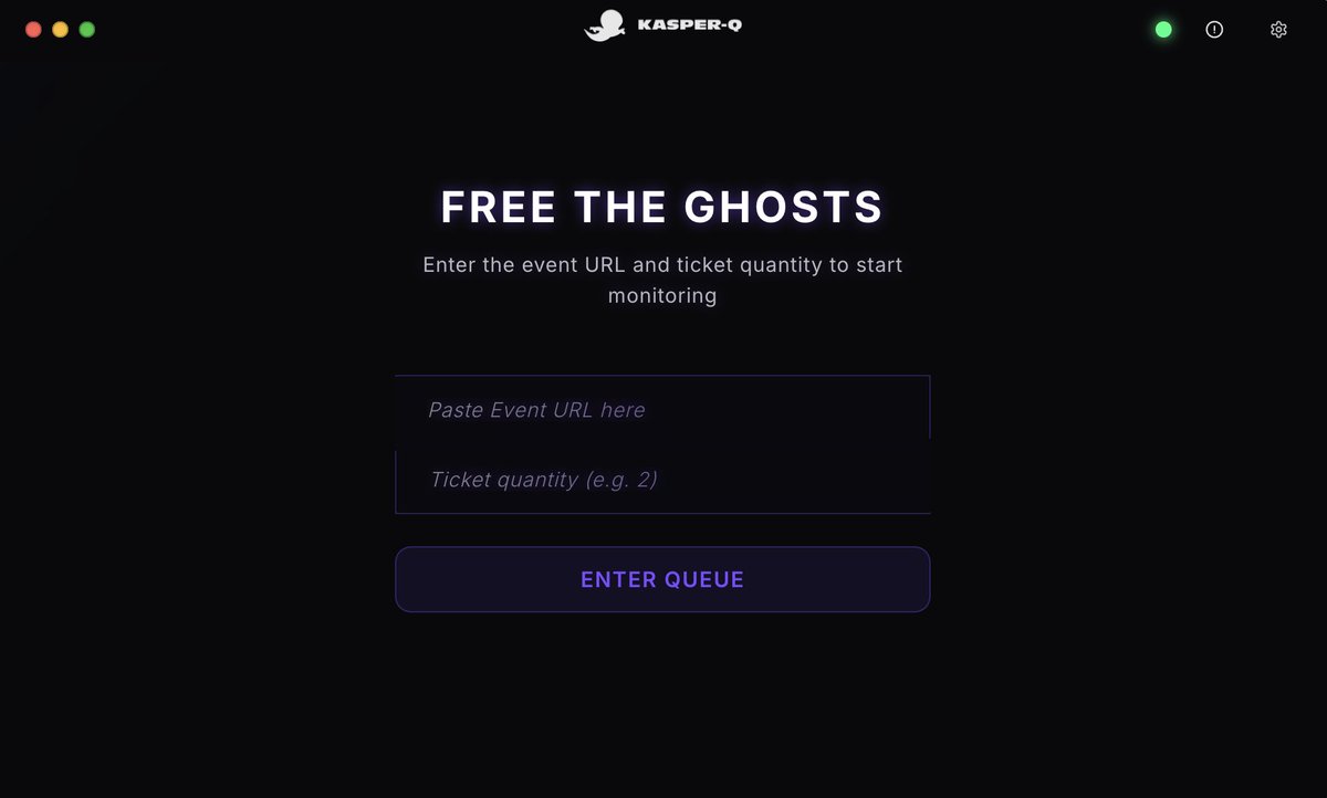 queueithandler's tweet image. Stuck in a virtual queue? 👻 

Let Kasper-Q haunt it for you. Paste the event link, pick ticket count, go live your life, our ghost pings you when it’s buy-time. Free 7-day trial dropping soon. 

Turn on notifications &amp;amp; be first in line. 🎟️💨 #QueueIt #TicketDrop