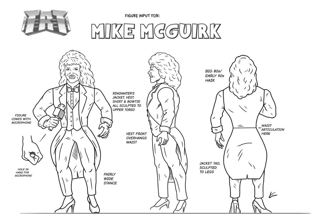 TITLE RUN TOYS RUN-IN SERIES MIKE MCGUIRK: A look at the concept for her upcoming figure. Releasing late 2025.
