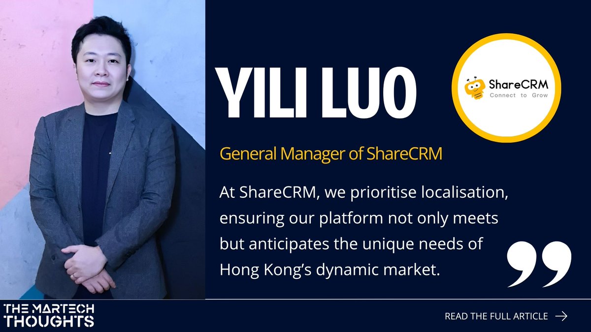 MarTech Perspectives with Yili Luo: A Salesforce Alternative Tailored for Marketing &amp; Sales in Asia 💡

📌 Read the full article: themartechsummit.com/martech-though…