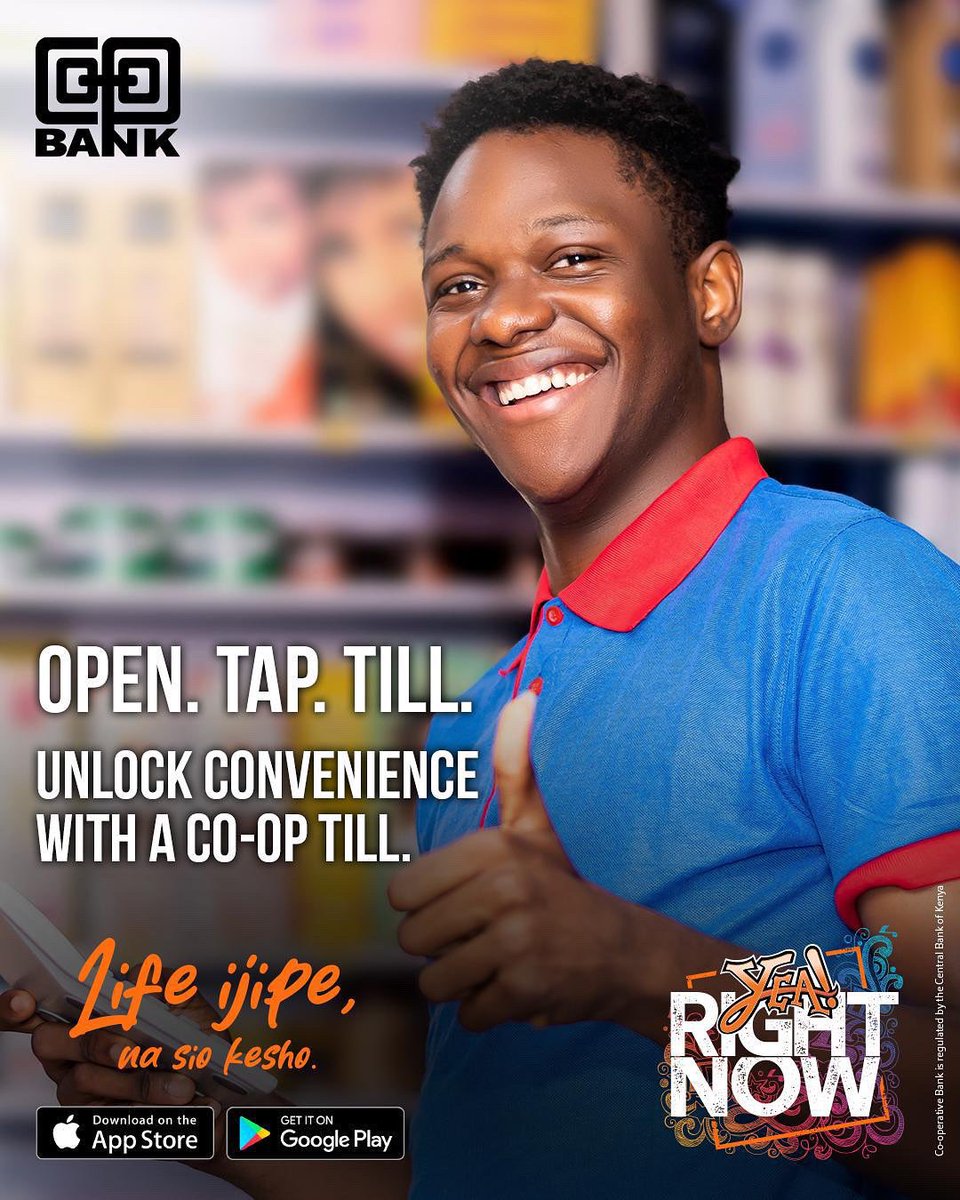GhaflaKenya's tweet photo. Side hustle or big biz?💼 Get your cash straight from customers to your Coop YEA account! Just open the app, tap Biz, create your Till in minutes—and boom, you’re set to collect like a boss. Fast, easy, convenient. #lifeijipe #coopbankenya https://t.co/6KVmSxp3f9