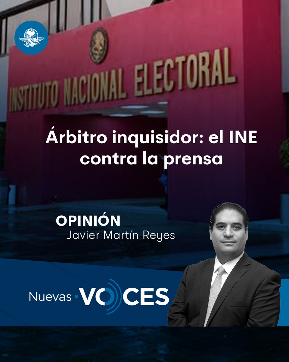 Javier Martín Reyes (@jmartinreyes) on Twitter photo El <a href="/INEMexico/">@INEMexico</a> ha perdido el rumbo.
Acosa a periodistas como <a href="/LauraBruges/">Laura Brugés</a>. Atiborra de requerimientos a organizaciones como <a href="/Practica_Lab/">Práctica: Laboratorio para la Democracia</a>.
No es flojera: es castigo.
Quieren inhibir la denuncia ciudadana.
Mi columna en <a href="/El_Universal_Mx/">El Universal</a>: 🔻
📰 eluniversal.com.mx/opinion/javier… El <a href="/INEMexico/">@INEMexico</a> ha perdido el rumbo.
Acosa a periodistas como <a href="/LauraBruges/">Laura Brugés</a>. Atiborra de requerimientos a organizaciones como <a href="/Practica_Lab/">Práctica: Laboratorio para la Democracia</a>.
No es flojera: es castigo.
Quieren inhibir la denuncia ciudadana.
Mi columna en <a href="/El_Universal_Mx/">El Universal</a>: 🔻
📰 eluniversal.com.mx/opinion/javier…
