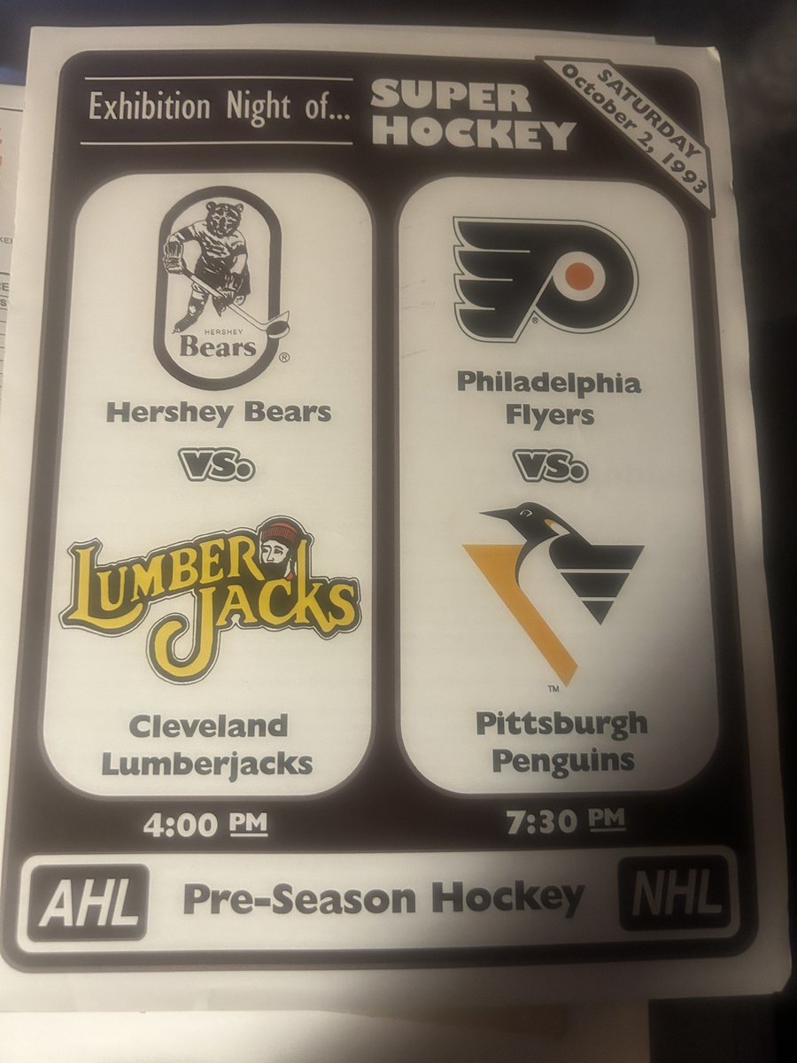 Bears Hockey Nation (@hbhnationblog) on Twitter photo No doubt something veteran Bears fans will remember - and surely <a href="/TheJesseLiebman/">Jesse Liebman</a> will find records of - but preseason NHL action has been a staple for many years including this insert in a game program for a double header in 1993! Couldnβt think of a better day! No doubt something veteran Bears fans will remember - and surely <a href="/TheJesseLiebman/">Jesse Liebman</a> will find records of - but preseason NHL action has been a staple for many years including this insert in a game program for a double header in 1993! Couldnβt think of a better day!