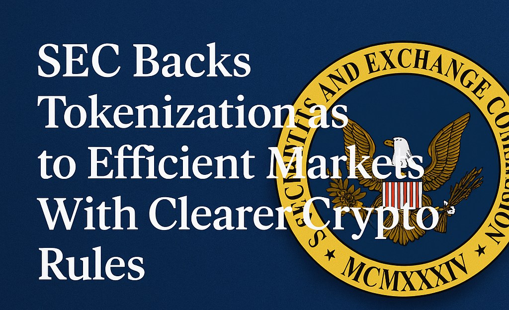 🚀 Major shift from the SEC!

U.S. regulators now back tokenization as a path to market efficiency, transparency &amp; innovation — signaling the end of unclear crypto rules.

The door is finally opening for compliant, secure growth in tokenized assets.