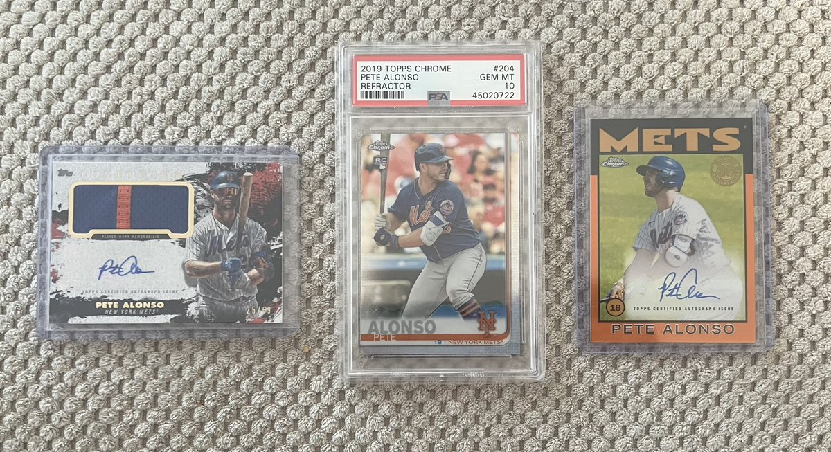 2021 Inception patch auto /69 - $90
2019 Topps chrome rookie refractor PSA 10 - $40
2021 Topps chrome orange refractor  auto /25 - $140

LOT - $250 shipped