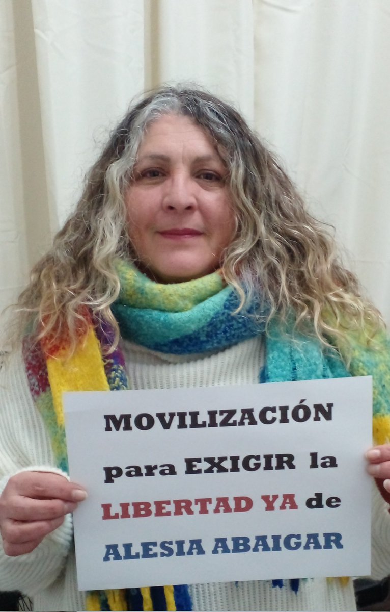 raymi326's tweet photo. Basta de persecución política.
Libertad para Alesia y todxs los detenidxs. 
¡Podemos derrotar el plan de Milei y FMI! https://t.co/9g0GwUuBZ8