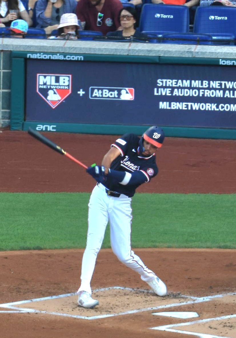 TalkNats's tweet image. That is James Wood's first 5-for-5 game of his MLB career. Batting average .294 and OPS is .958.
(📸 by Sol Tucker for TalkNats)