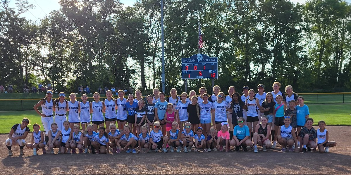 Great to 👀 sooooo many future Spartans having FUN at the Spartan Complex! Spartan Softball 💪#SpartanNation