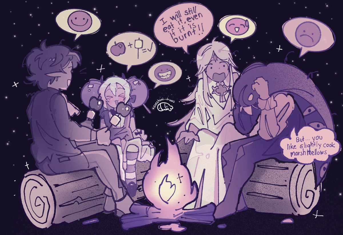 Zucchini_draws's tweet image. Roasting marshmallows 鉀猴笍
#CRK #cookierunkingdom #purevanillacookie #PureVanilla #shadowmilkcookie #shadowmilk #candyapplecookie #blacksapphirecookie