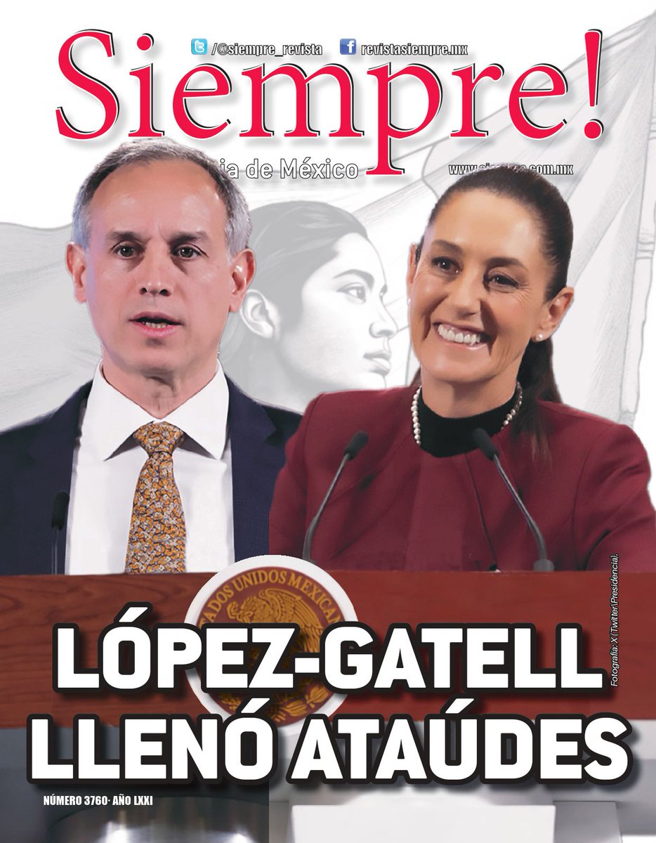 Lo que hace Sheinbaum es proteger y dejar impune a quien operó con toda alevosía una política de salud que llenó ataúdes. Su nombramiento es una traición a los mexicanos y a sus familias. Una traición que difícilmente podrá olvidarse.
siempre.mx/2025/07/lopez-…