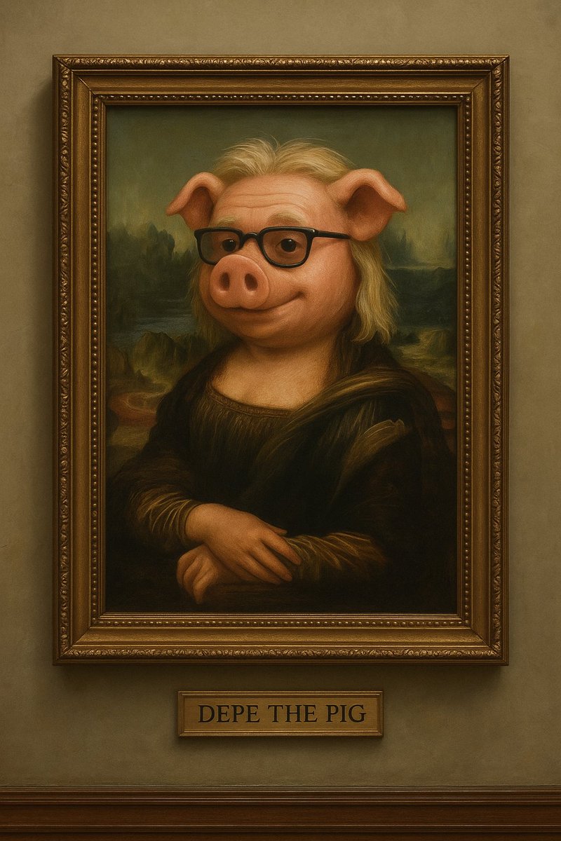DEPEthePig's tweet photo. They called it art.
We call it the beginning of a memecoin renaissance. 🎨🐽

Meet Depe the Pig, the icon of a new era — not in a gallery, but in every wallet.

📍 Website: https://t.co/gLldSVu3Hp
📍 Telegram: https://t.co/AHnWyAE0if
📍 X: @DEPEthePig

#DepeThePig #MemecoinSeason #CryptoArt #PigMeta #DeFi