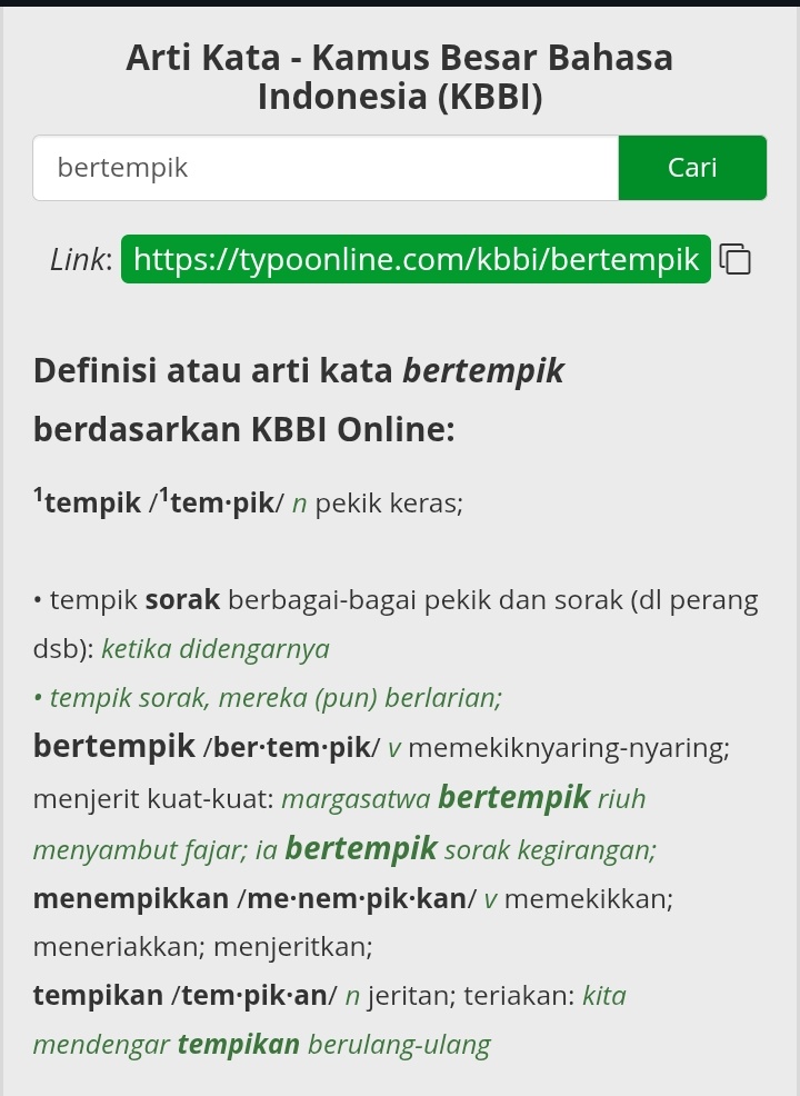 🗣️ "kita mendengar tempikan berulang-ulang"!!!