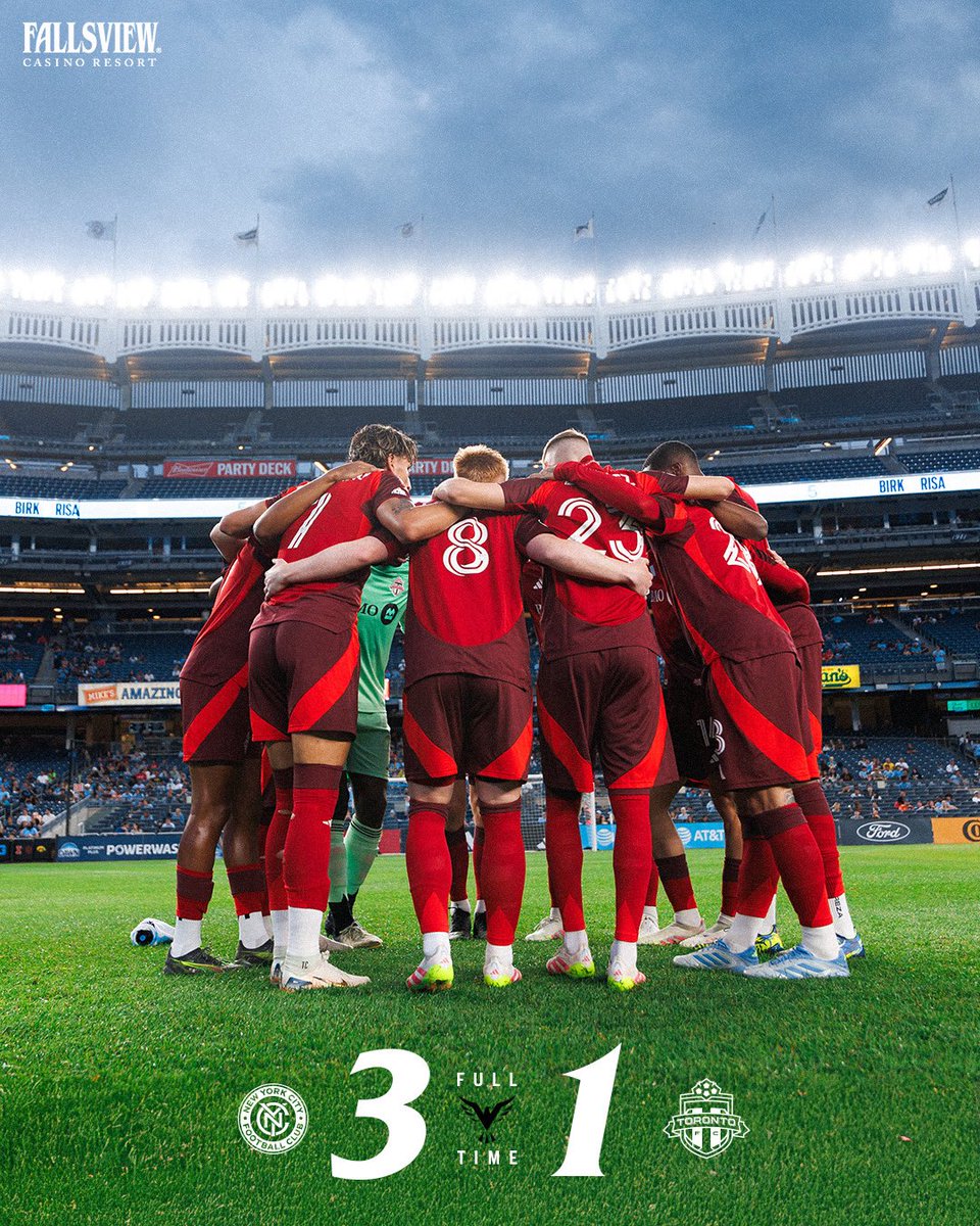 TorontoFC's tweet photo. Fulltime from Yankee Stadium. https://t.co/H4BFOgkCS9
