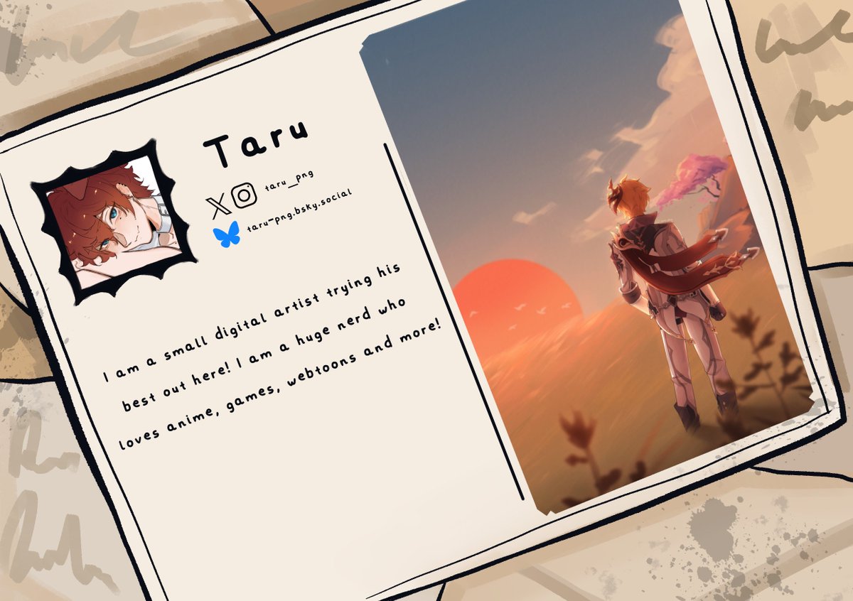 ChiluccZine's tweet image. 🦉 CONTRIBUTOR SPOTLIGHT 🐳
Introducing our artist @taru_png! Small digital artist trying his best here!