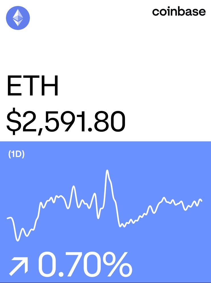 Ethereum on @Coinbase: coinbase.com/price/ethereum…