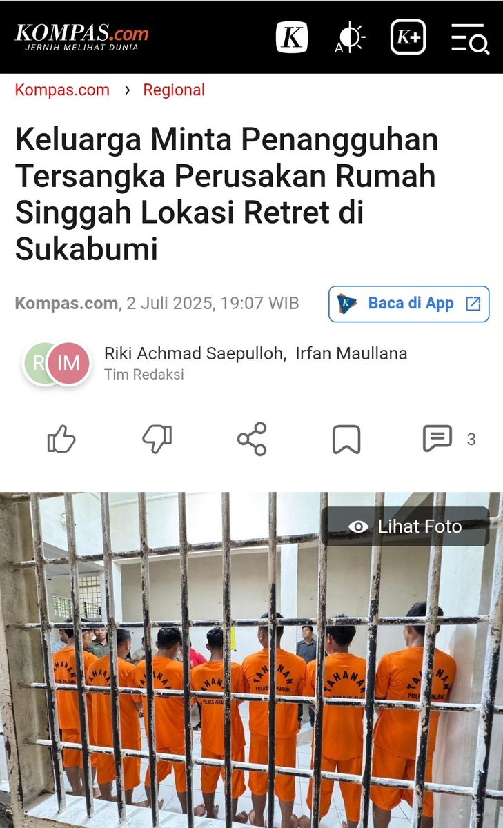 “Ini hanyalah salah paham atau adanya salah komunikasi, sehingga timbul tindakan anarkis,” kata Kapolres Sukabumi, AKBP Samian

Bkn salah paham pak, itu salah belajar. Ajarin donk warganya menghormati umat lain. Kejadian berulang koq msh salah paham aja😏
 bandung.kompas.com/read/2025/07/0…