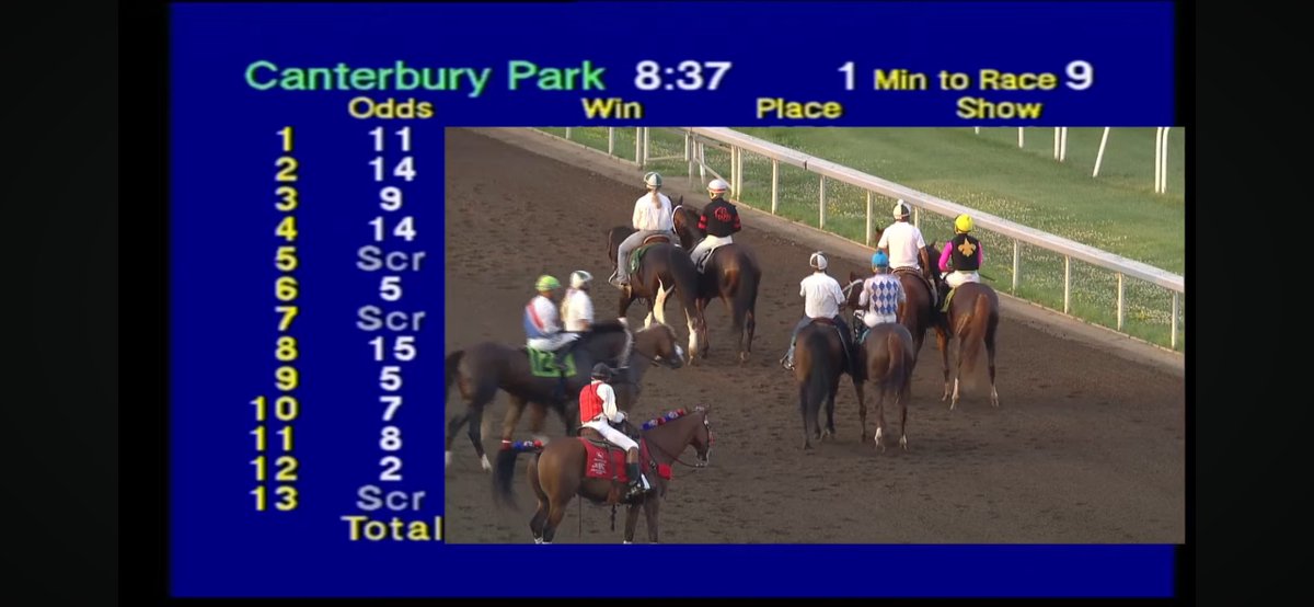 Gotta love when the graphics glitch <a href="/CanterburyPark/">Canterbury Park</a>