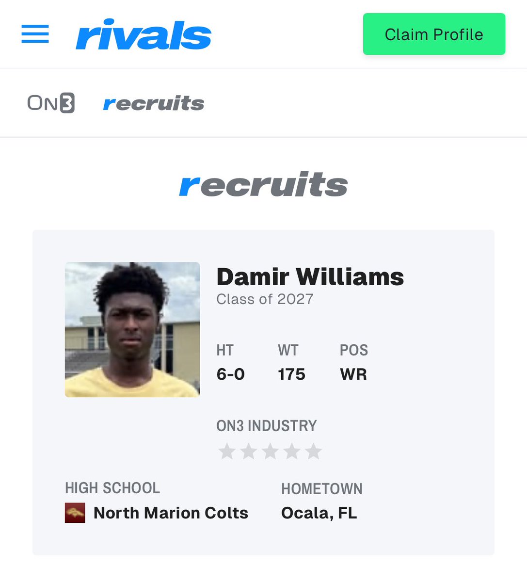 Damir Williams 2027 (@damir_williams0) on Twitter photo Canāt wait to earn them stars!!! thank u to <a href="/On3sports/">On3</a> and <a href="/Rivals/">Rivals</a> for marketing me!! <a href="/TomLoy247/">Tom Loy</a> <a href="/thevandalorian/">Kenny Van Doren</a> <a href="/On3Keith/">Keith Niebuhr</a> <a href="/Andrew_Ivins/">Andrew Ivins</a> <a href="/Andy_Villamarzo/">Andy Villamarzo</a> <a href="/RyanWrightRNG/">Ryan Wright</a> <a href="/AlmightyKins/">Kj Kinsler</a> Canāt wait to earn them stars!!! thank u to <a href="/On3sports/">On3</a> and <a href="/Rivals/">Rivals</a> for marketing me!! <a href="/TomLoy247/">Tom Loy</a> <a href="/thevandalorian/">Kenny Van Doren</a> <a href="/On3Keith/">Keith Niebuhr</a> <a href="/Andrew_Ivins/">Andrew Ivins</a> <a href="/Andy_Villamarzo/">Andy Villamarzo</a> <a href="/RyanWrightRNG/">Ryan Wright</a> <a href="/AlmightyKins/">Kj Kinsler</a>