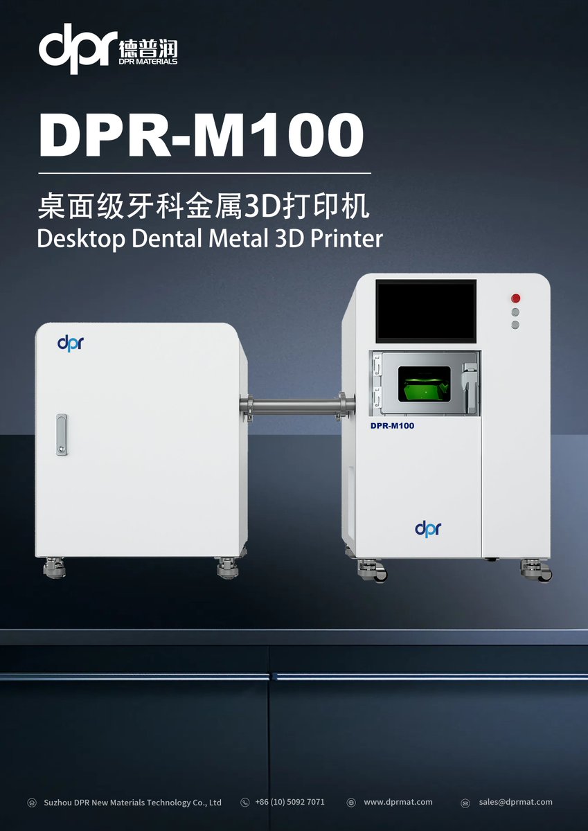 DPR_3DPrinting's tweet image. DPR 2025 Sino-Dental ended perfectly.🥳DPR #desktopmetal3Dprinters received rave reviews. Please wait patiently. We will deliver them one by one.🥰
#dental3dprinter 
#SLM3Dprinter #dmls3d #Metal3DPrinter #metalpowder   #desktopmetal3Dprinter #DPRmetalprinter #cobaltmetalpowders