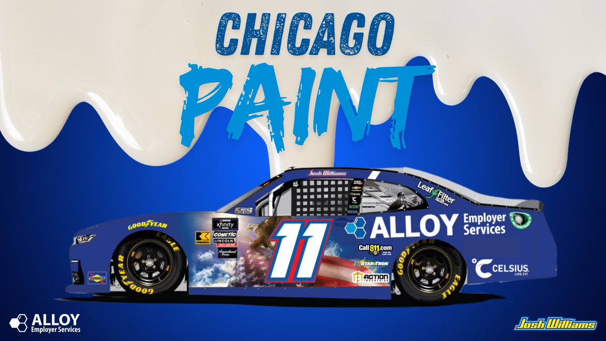 It’s 4th of July weekend in Chicago, and the eagle flies again on the street course. 🦅 🇺🇸 

#StrongerByDesign | #NASCARChicago
